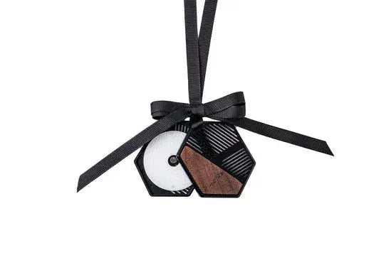 SWEETBW ALUMINIUM ALLOY Luxury Car Air Freshener SweetBW Black Solid Velvet Rose & Oud
